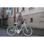 Dámsky retro bicykel 28" Lavida Mahbike 7-prevodový hlinikový rám 18" bielo zelená
